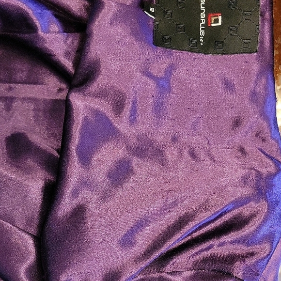 Laura Plus Elegant Black Double-Breasted Pea Coat 50% Wool - Picture 14 of 15